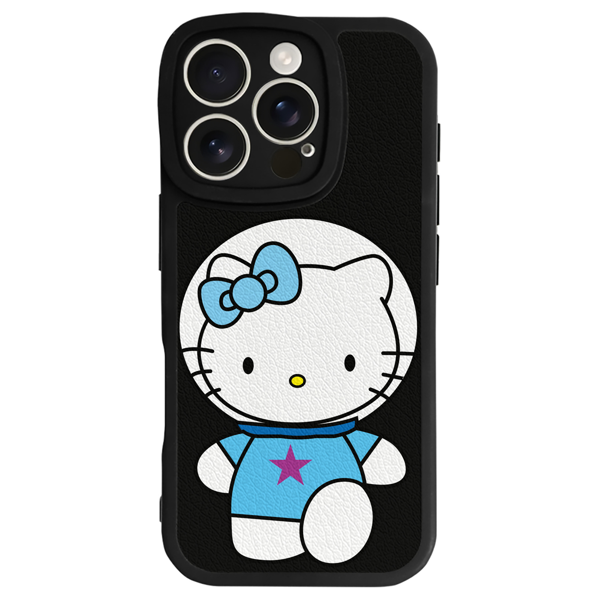 （画像用） Hello Kitty ハローキティ 【iPhone 16シリーズ対応】シリコンスマホケース（レザー調） 材質：シリコン